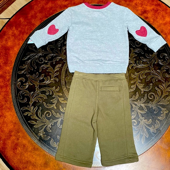 Cat & Jack Long Sleeve Sweat Shirt & The Kids Source Sweat Pants Boys 12 Months - Picture 2 of 12
